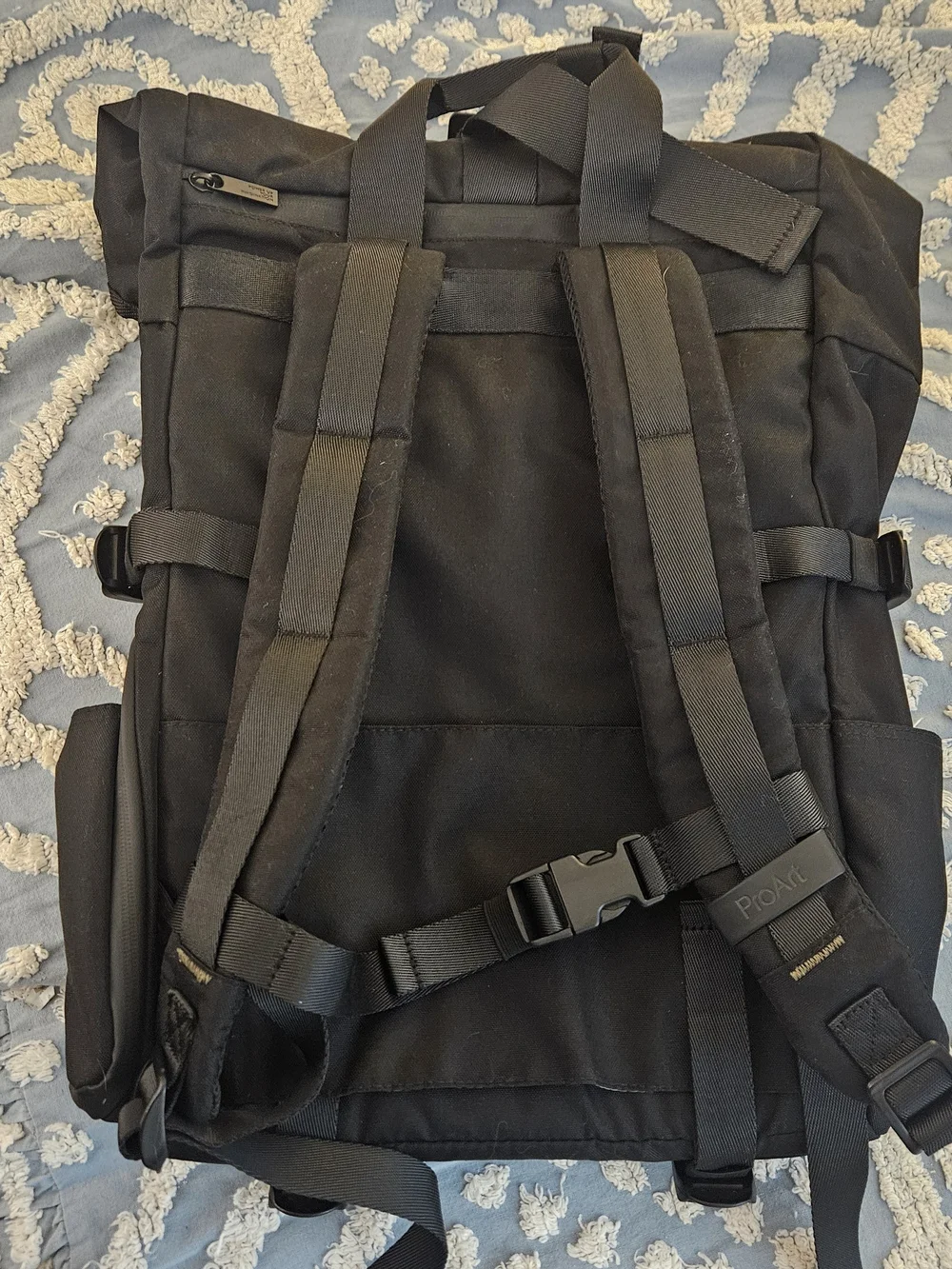 Black Roll-Top Computer Backpack - Durable Asus ProArt NWOT